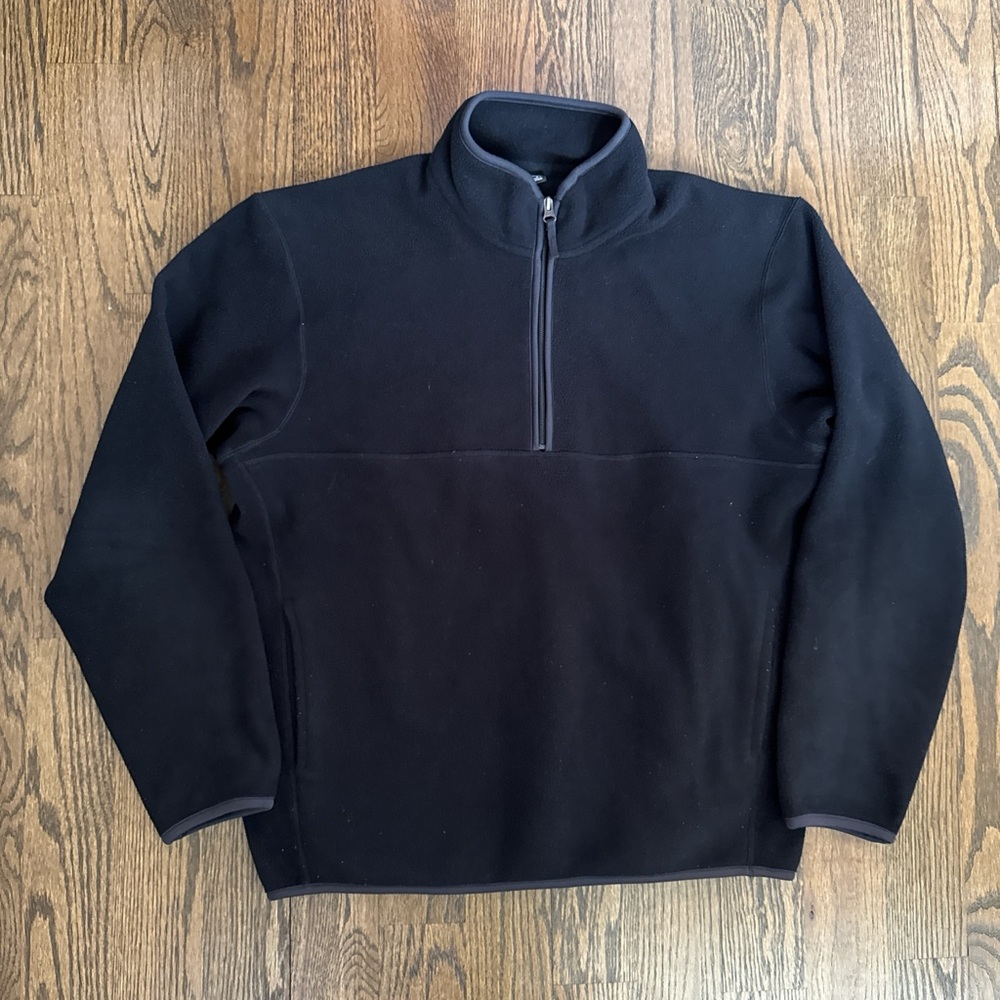 Uniqlo Fleece Quarter Zip Black